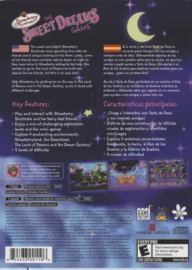 Strawberry Shortcake - The Sweet Dreams Game box cover back